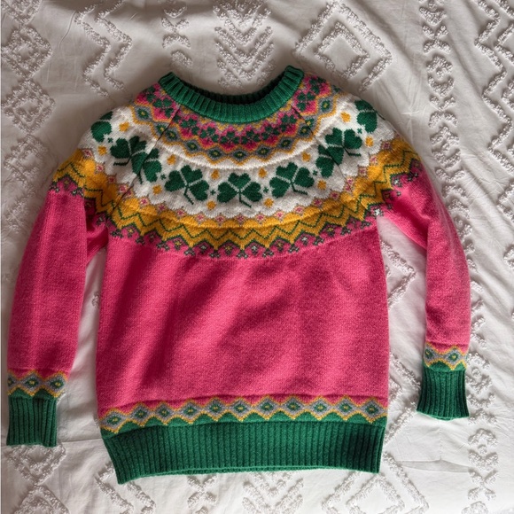 St Patrick’s day shamrock irish Women's Sweater - Picture 3 of 3